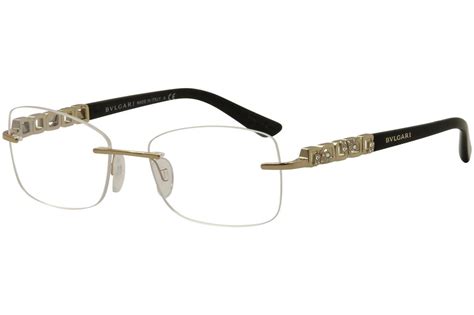 bvlgari rimless optical eyewear.